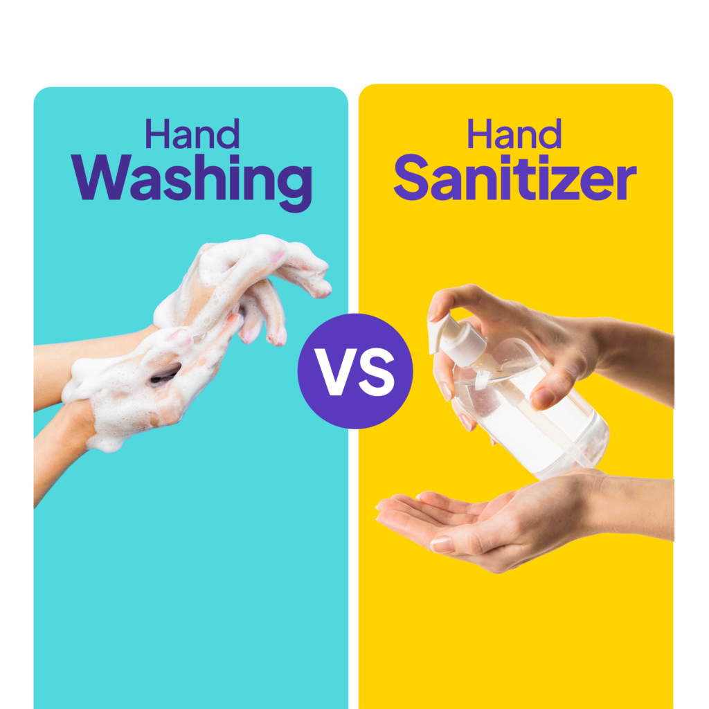 hand wash vs hand sanitizer